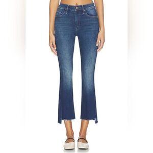 Mother The Insider Crop Step Fray in Color: Second Thyme Around Size 29